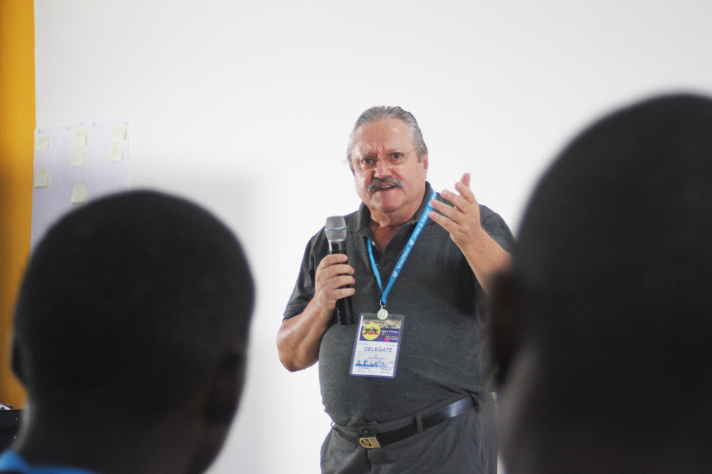 Prof Wolfgang of ATC News @ wordcamp kampala