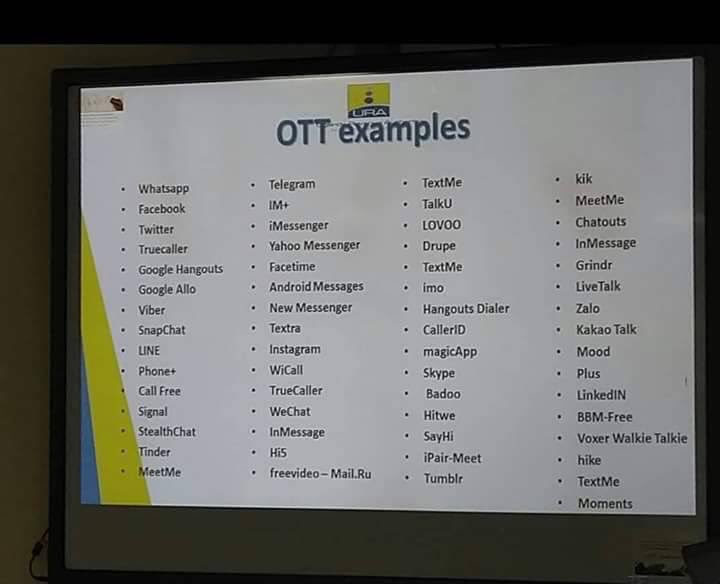 Some of the Blocked Social Apps affected by the OTT Tax. Courtesy photo