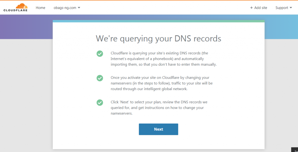cloudflare querying dns records