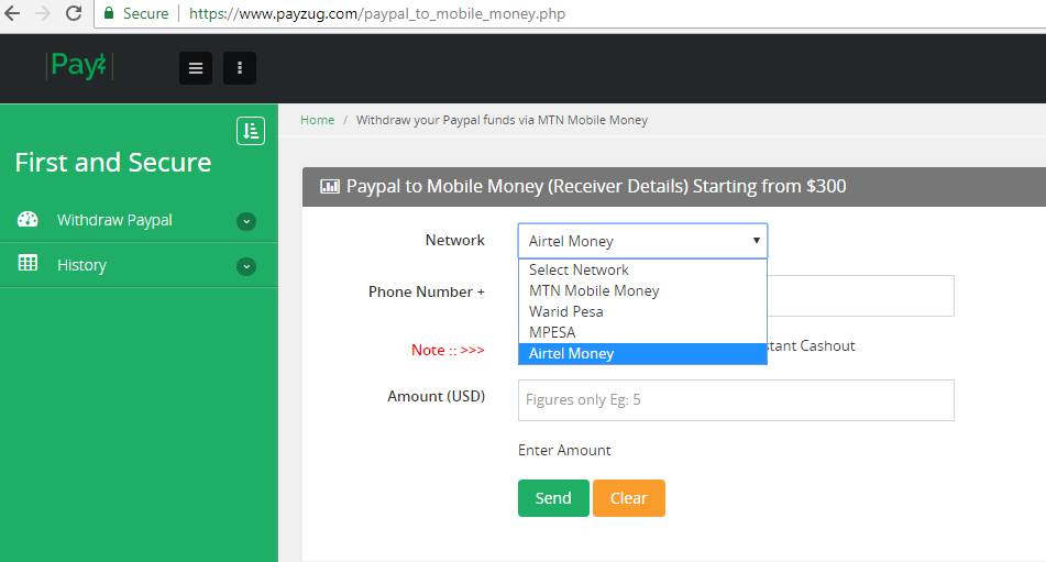 payzug.com paypal to mobile money