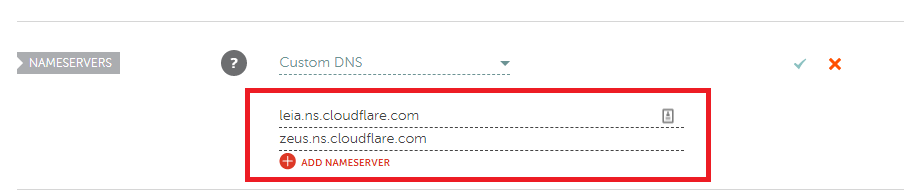 update nameservers from your domain registrar