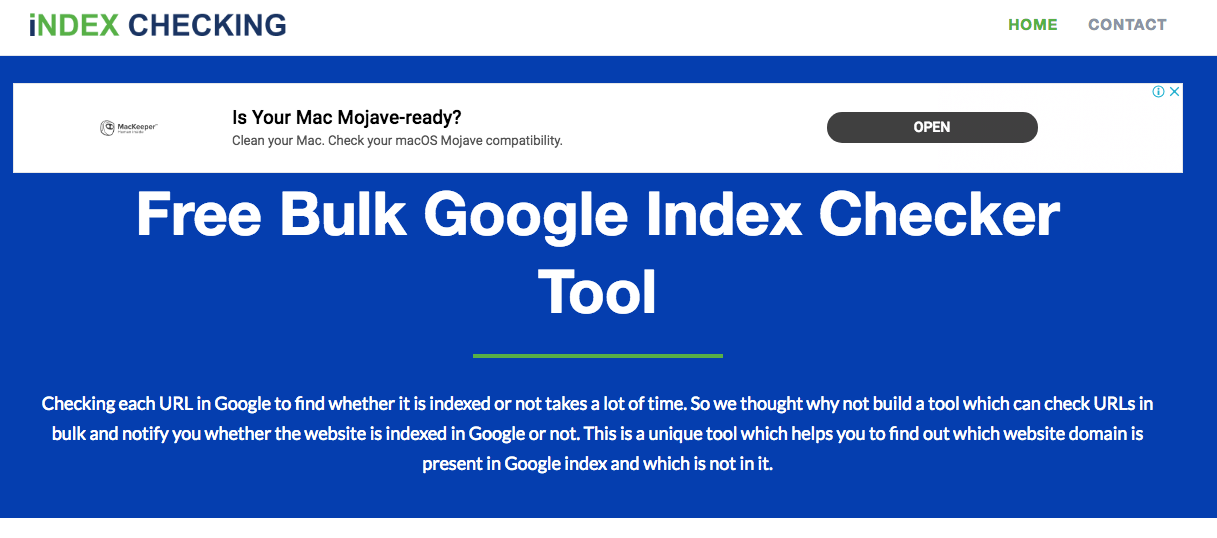 indexing checker