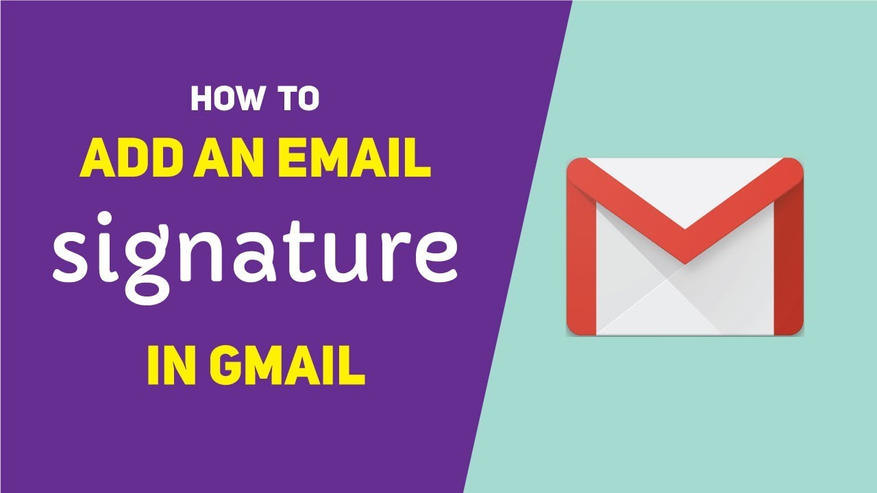 email signature in gmail