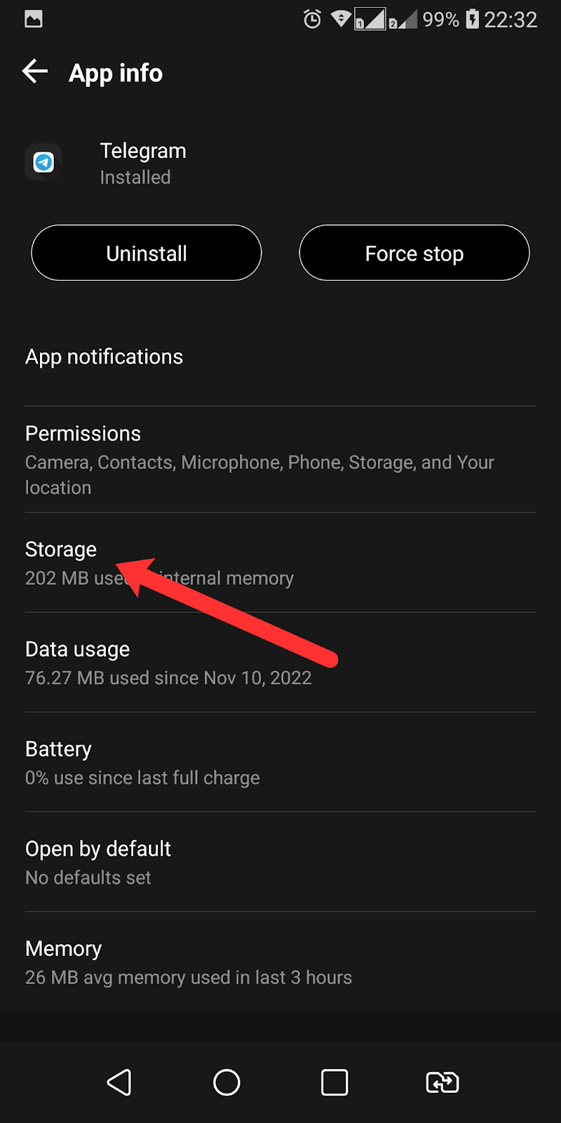 Select storage