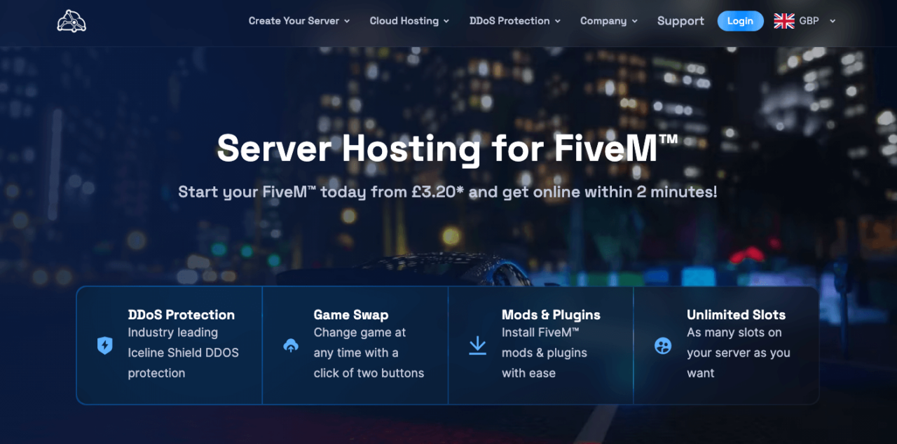 Iceline FiveM hosting