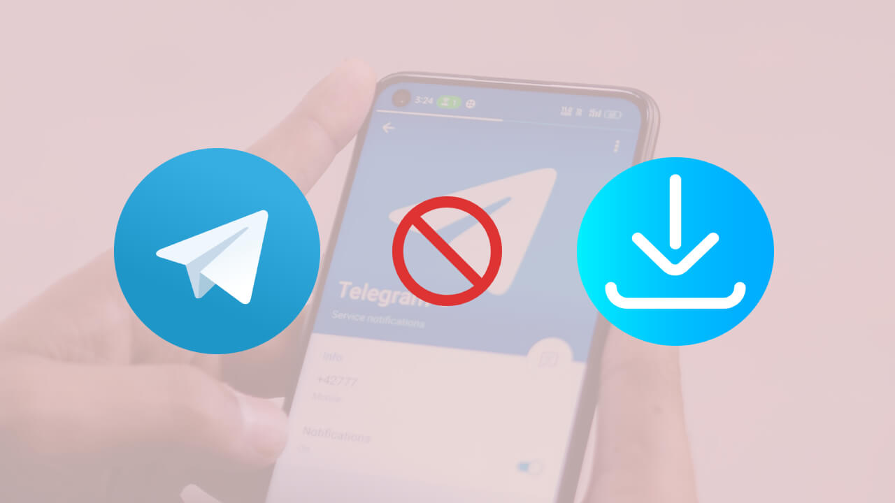 Telegram download stops in background