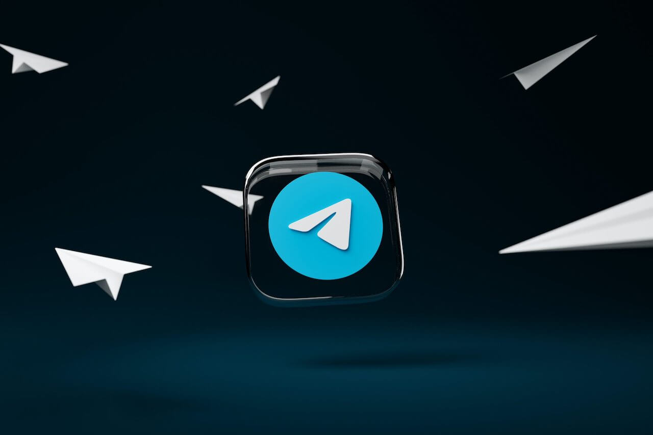 Telegram wallpaper logo
