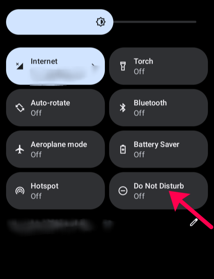 add do not disturb to your Quick Settings menu