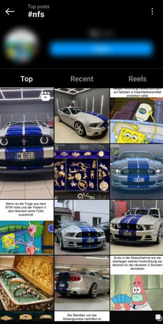 Instagram account of cars