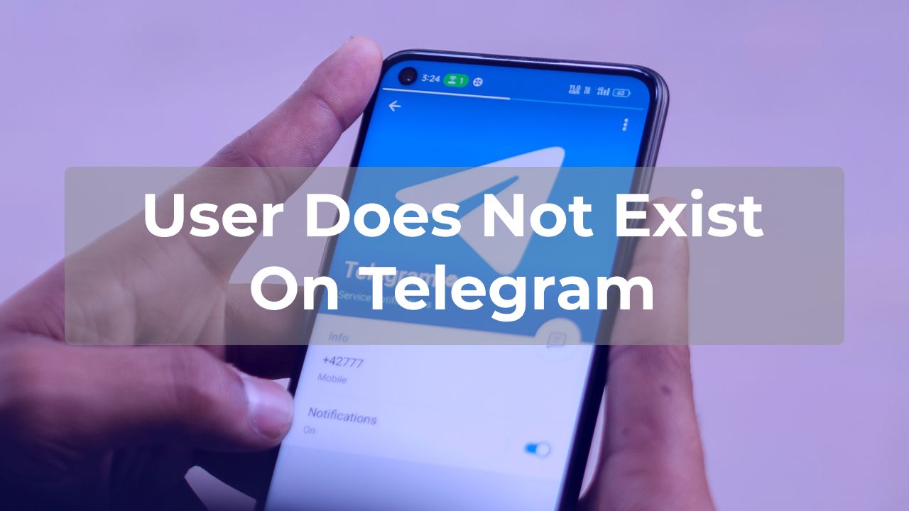 User does not exist telegram
