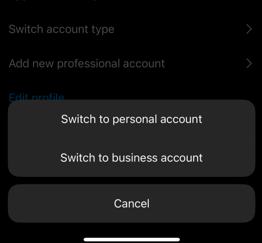 Change Account Type On Instagram (business or personal)