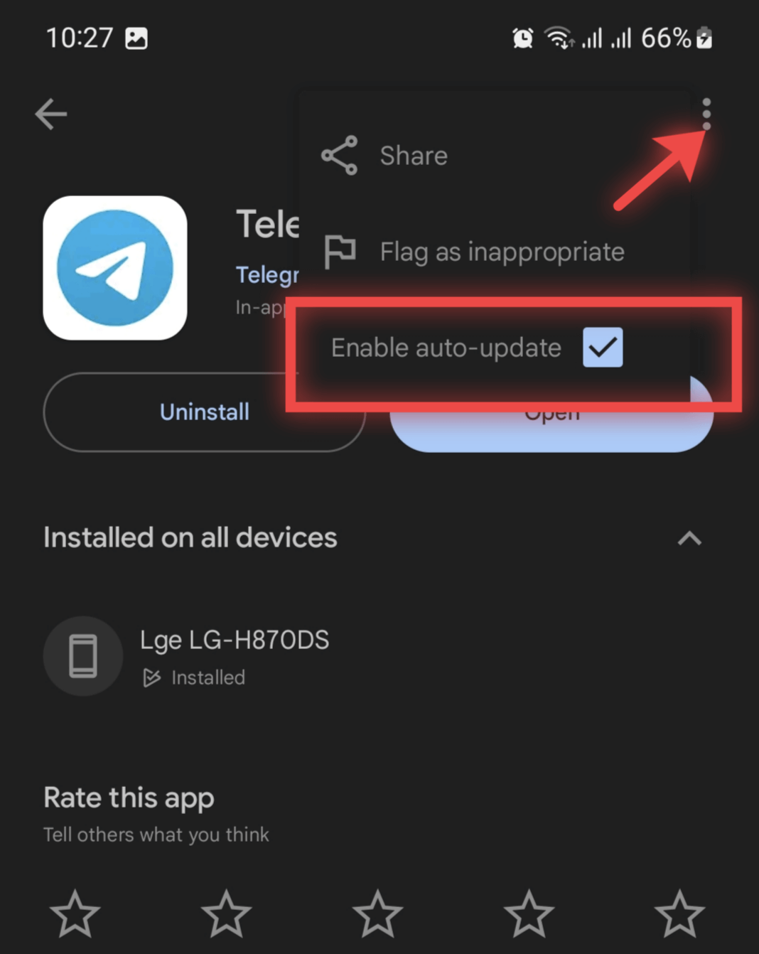 Enable auto update
