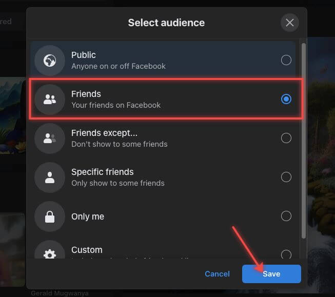 Facebook edit audience