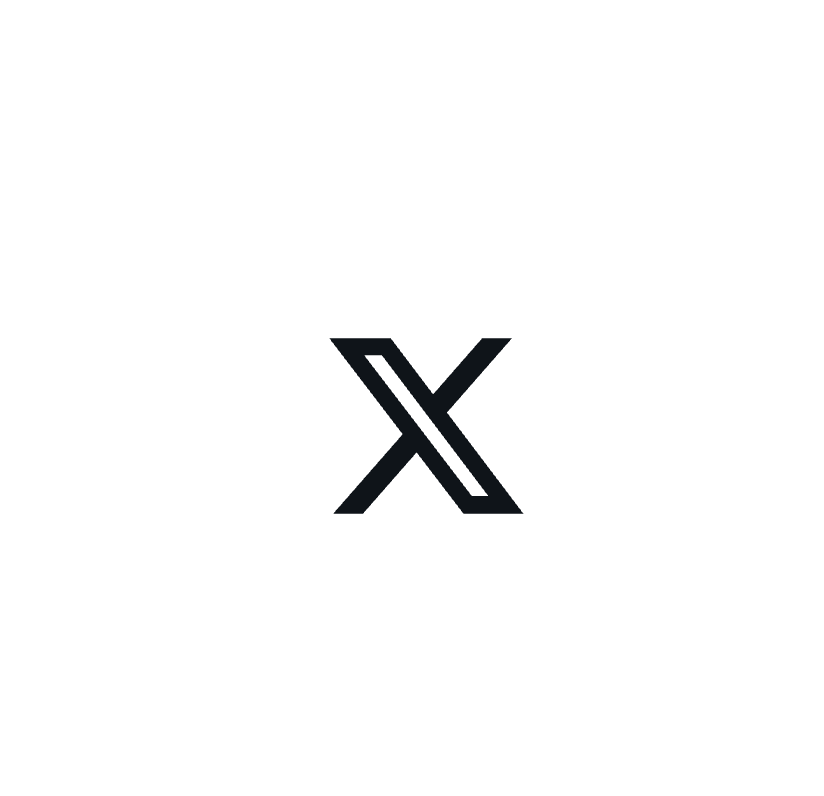 X logo with white background