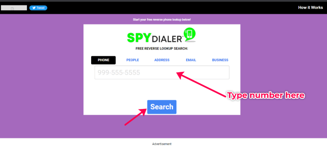 Spy Dialer search