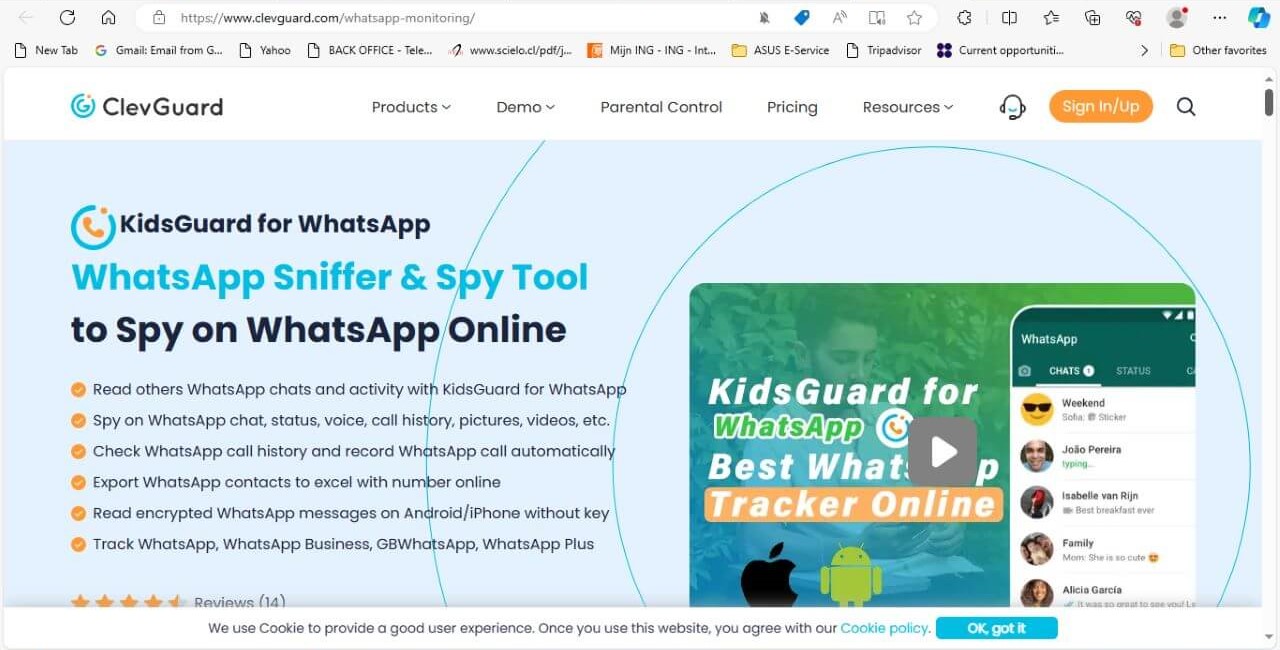 kidsGuard for WhatsApp