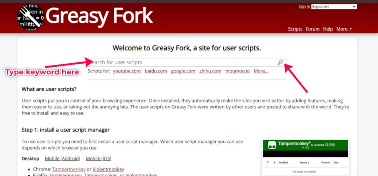 Greasy fork