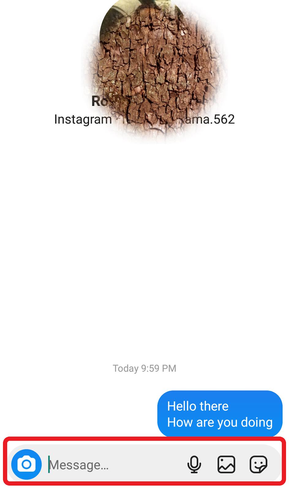 Instagram Message reply