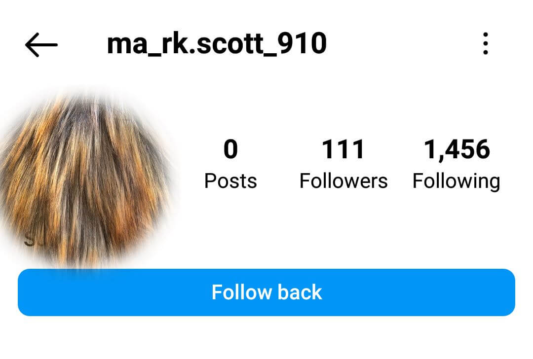 Instagram Uneven distribution of numbers of followers and following