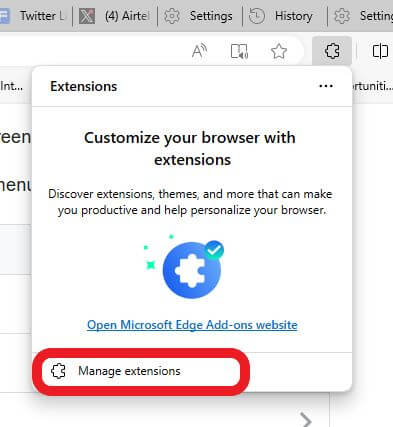 Manage Browser Extensions