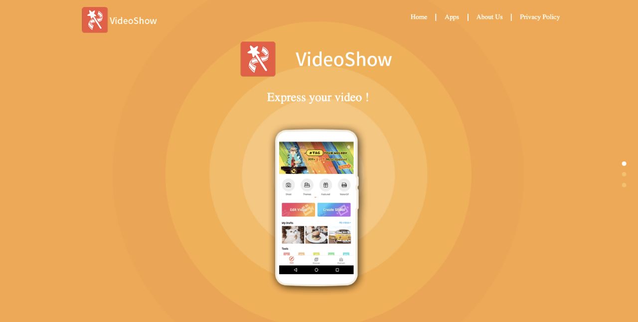 VideoShow homepage