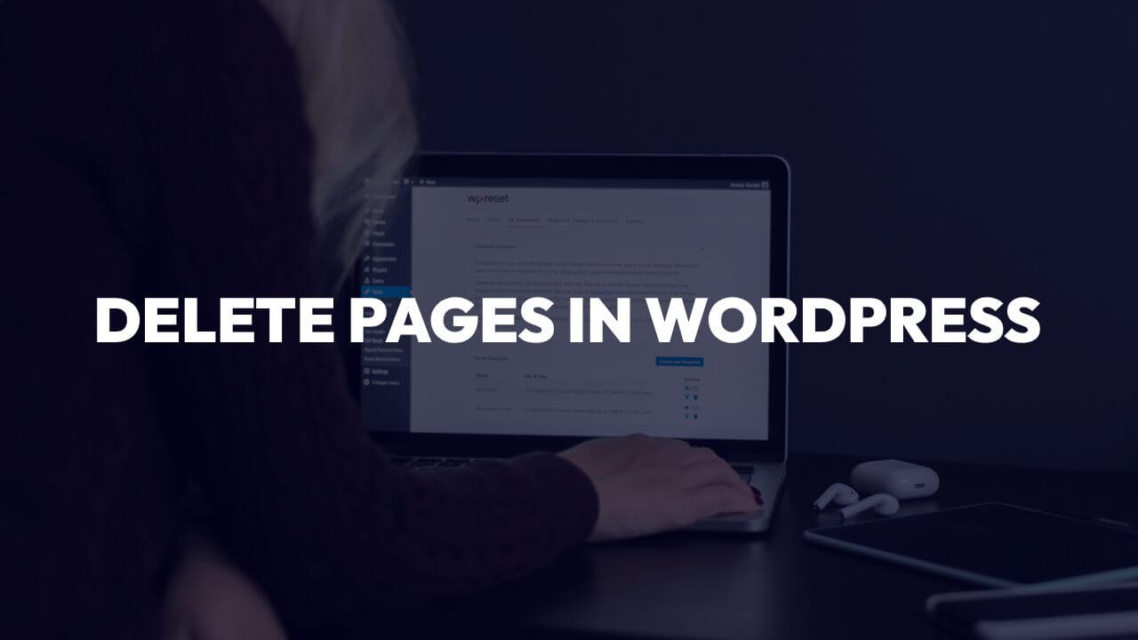 How to delete pages in WordPress