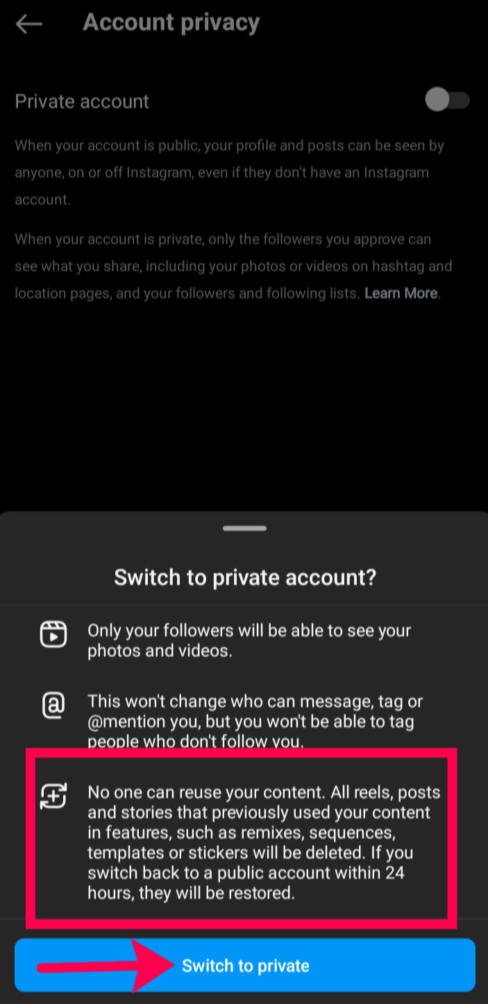 account private